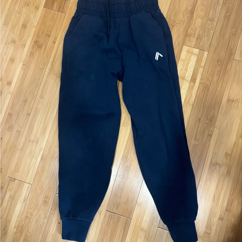 Alphalete navy blue Sweatpants Athletic Tapered Fit